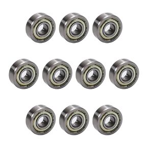 Othmro 10Pcs 605ZZ Deep Groove Bearings 14x5x5mm High Carbon Chromium Bearing Steel(GCr15) Roller Guide Bearing