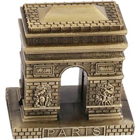 Retro Paris Arc de Decor: Vintage Bronze Paris Arc de Statue, Alloy Zinc Alloy Home Furnishing Metal Ornament, Handicrafts Miniatures