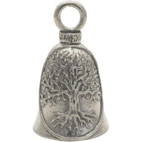 Guardian Bell Tree of Life Good Luck Bells w/Keyring & Black Velvet Gift Bag | Motorcycle Bell | Hiking Bear Warning | Lead-Free Pewter | Made in USA
