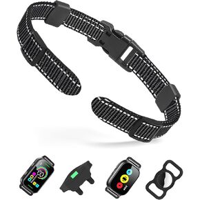 Shock Collar Replacement Strap, Adjustable Heavy Duty Replacement Collar Strap, Reflective Nylon Collar for Shock Training Bark Collar, 3/4 inches Dog Collar Replacement Strap - 2 Pack in Kuwait