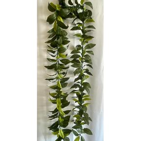 Maile Lei - Artificial Silk - Realistic Maile Leaf - Hawaiian, Hula, Luau, Party, Graduation, Wedding, Mothers Day, Fathers Day, Green