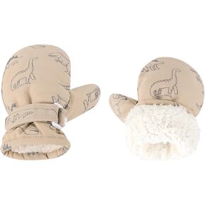 Weradau Fleece Lined Mittens for Baby Boys Girls,Baby Toddler Little Kids Winter Gloves Mittens - 2 Pair Pack
