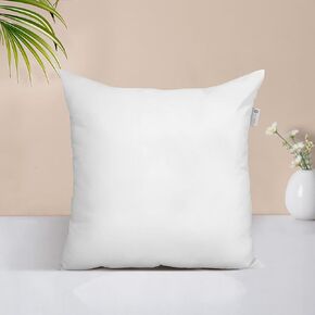 Acanva Throw Pillow Insert Premium Stuffer Sham Square Form for Decorative Cushion Bed Couch Sofa Chair, 12x12(1 Count), White
