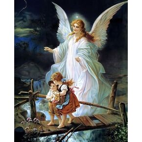 Jesus Christ Guardian Angel/Christian 8 x 10 GLOSSY Photo Picture