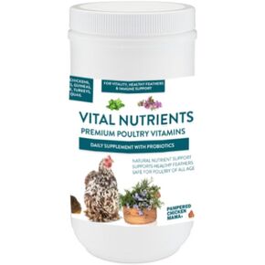 Vital Nutrients: Chicken Vitamins for Feed & Molting Supplement, Egg Booster, Poultry & Chicken Vitamins - Pampered Chicken Mama (1.5 pounds)