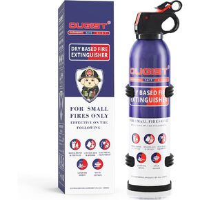 Dry Stop Fire Extinguisher Spray - 600g Quick-Acting Powder for Home, Vehicle, Garage, Kitchen, 1A:10B:C:K Portable & Mess-Free Solution for Electrical, Grease Fires & More -6 PACK