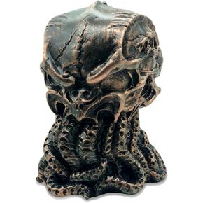 Cthulhu Skull Statue, Myths Legends Sea God Collectible Figurine, 6 Inches Tall