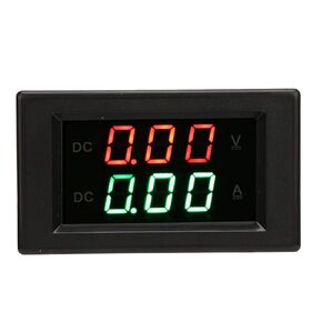LED Digital Voltmeter Ammeter, Volt Amp Meter, Voltage Current Display, YB4835VA DC0~100V 20A Dual Display Integrated Voltage Ampere Meter for Checking Battery Voltage