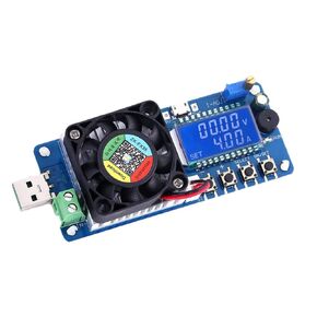 1Pcs DC Electronic Load Tester FX25 4A 25W/FX35 5A 35W Constant Current USB Power Detector Battery Capacity Tester Adjustable Resistor LCD Display