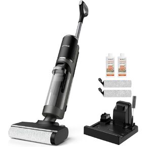 IMAGIC M3 Wet Dry Vacuum Cleaner, Cordless Vacuum Mop All in One for Hard Floors, Lightweight Floor Cleaner for Sticky Messes with Edge Cleaning, Self-Cleaning and Hot Air Drying, Grey