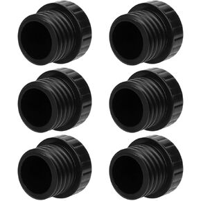 6pcs Light Socket Safety Caps Plugs, ID 0.75" OD 1.02" Light Socket End Caps, Light Bulb Socket Cover Caps for String Lights, Recessed & Standard Light Sockets