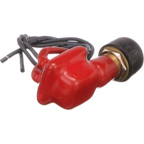 Seachoice 2-Position Off/Momentarily On Push Button Switch, 6-36V, 18 Gauge Wire Leads