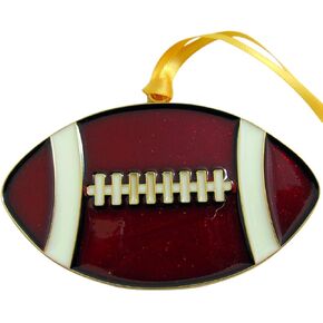 Football Christmas Ornament Holiday Decoration Gift, 4 Inch