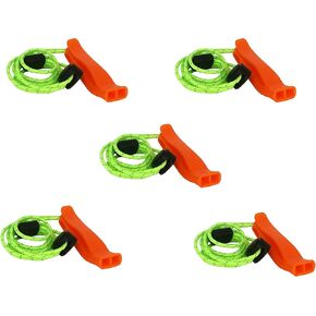 MeiNvShe 2 Pack Emergency Survival Whistle, 3-in-1 Emergency Whistles with Compass and Thermometer, Loud Safety Whistle with Lanyard for Outdoor Hiking