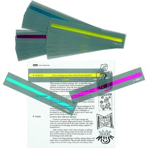 Roylco Reading Bright Colored Highlight Strips for Practicing Reading Skills - Set of 30