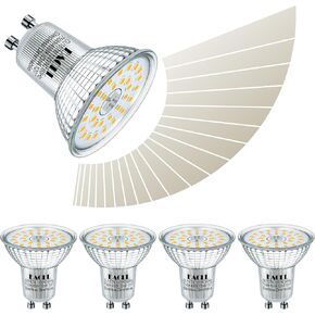 Generic EACLL MR16 GU10 LED Bulb Dimmable, 4000K Natural White, 7W Equivalent 75W, 25,000 Hours Lifetime, Energy Efficient Light, 750 Lumens 120 Degree Flood Beam No Flicker Spotlight, 4-Pack, 493NW