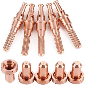 5pcs 9-8215 Electrode + 5 pcs 9-8210 Nozzle Tips Kit for Thermal Dynamics SL60/100 Plasma Cutting Torch