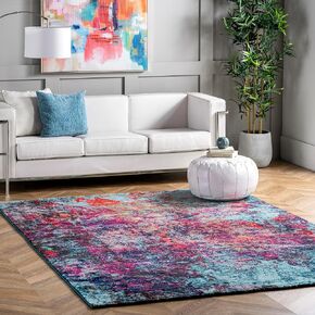 nuLOOM Reva Colorful Abstract Area Rug, 5x8, Multi