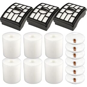 3 HEPA + 6 Foam Filters Replacement Compatible With Shark NV500, NV501, NV502, NV503, NV505, NV510, NV520, NV552, UV560 NV642, ZU780, ZU782, ZU785 Rotator Pro Lift-Away, XFF500 XHF500, Vacuum Filter