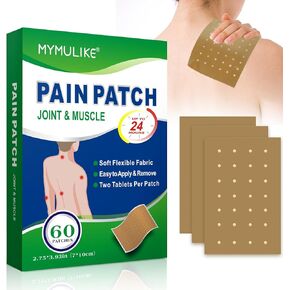 Heat Patches, 60 Count Warming Herbal Plaster Maximum Strength Joint Patches, 24 Hour Long Lasting Heating Joint Soreness Relieving Patch for Back, Shoulder, Muscle, Joint, Knee Discomfort