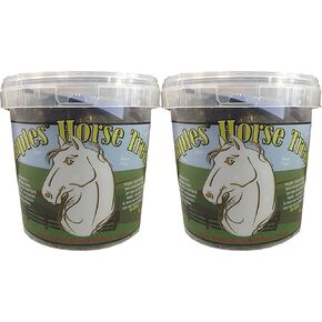 Dimples Horse Treats with Pill Dimples - 3lb Tub of USA-Made Horse Cookies With Beet Pulp - Tasty, Healthy, & Organic Treats - Equine Pill Dimples For Meds