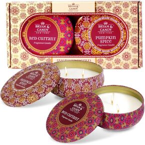Candles Gifts for Women - Aromatherapy Candle Gift Set - Soy Candles Candle Sets for Women Gift Scented Candles Gift Set Aromatherapy Candles for Women Gift Candles Essential Oil Candles Pack of 2
