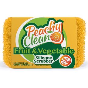 Peachy Clean 8353 Dish Fruit & Vegetable Scrubbers, Silicone
