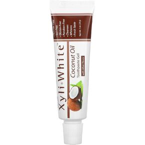 XyliWhite Coconut Oil Toothpaste Gel Now Foods 1 oz Gel