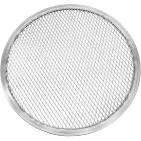 LIFKOME Piercing Tools Pizza Screen Rack 18 Inch Non-stick Pizza Pan Pizza Baking Aluminum Baking Pans Baking Screen for Oven Pizza Board Perforated Pizza Silver Suit Cooking Pot With Hole