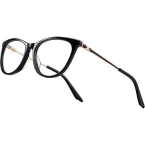 Cat Eye Reading Glasses for Women Blue Light Blocking Readers- Acetate Frame Spring Hinge