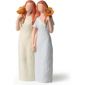 Father and Daughter Figurines, Home Decor Statue Gifts,Personalized Sculpted Hand-Painted Figure Gifts for Fathers Day, Birthday, Wedding, Thanksgiving or Christmas.
