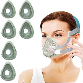 6 Pack CPAP Mask Liners Comfort Silky CPAP Mask Covers One Size Compatible with Most Full Face CPAP Masks Improve The Comfort of Wearing The Mask Reduce Noise