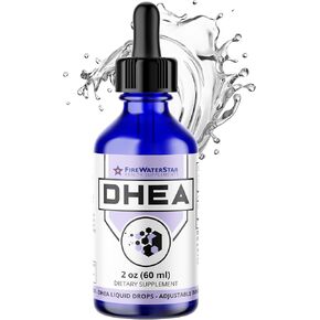 FWS DHEA Liquid Drops - Pure DHEA Supplement for Men and Women - Adjustable Dosing 5mg 10mg 25mg 50mg - Supports Hormone Balance, Vitality, Motivation, Energy, Healthy Aging