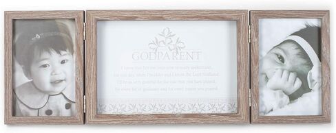 Dicksons Godparent, So Very Grateful Natural Wood 3-Part Hinged Tabletop Photo Frame in Saudi Arabia