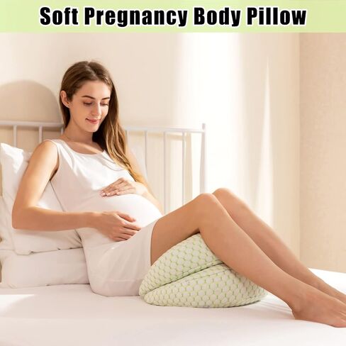 DOUBLE 2 C Pregnancy Pillows for Sleeping, Maternity Pillow for Pregnant Women Side Sleeper Soft Pregnancy Body Pillow for Back, HIPS, Legs with Detachable and Adjustable Pillow Cover in Saudi Arabia