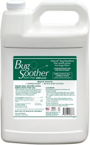 Bug Soother Spray 32 oz. - Natural Insect, Gnat and Mosquito Repellent & Deterrent with Essential Oils - 100% DEET-Free Safe Bug Spray for Adults, Kids, Pets, Environment - Made in USA… in Saudi Arabia