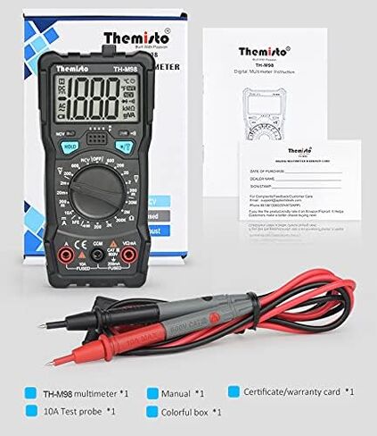 مقياس رقمي متعدد THEMISTO Th-M98 (أسود عدد 2000) in Kuwait