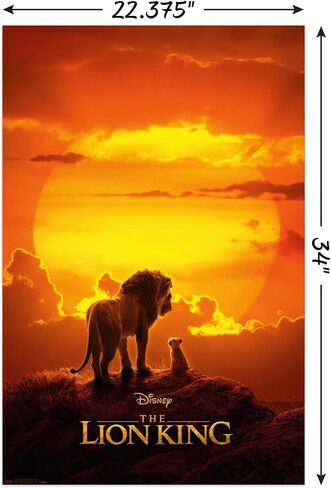Trends International Disney The Lion King - Mufasa And Simba Wall Poster, 22.375" x 34", Unframed Version in Saudi Arabia