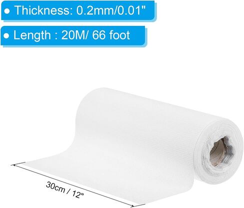 PATIKIL 12inch x 66ft Fiberglass Cloth Tape, 1pcs Polyester Fiberglass Mesh Tape Drywall Tape Polyester Fiber Tape Waterproof White 2.3oz(65g) 0.2MM for Roof Shower Walls Tiles Boat in Kuwait