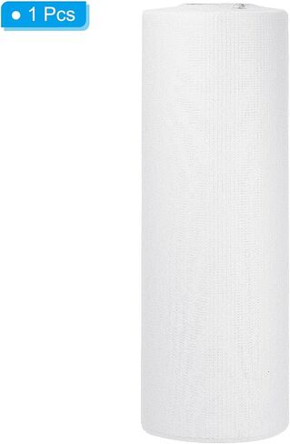 PATIKIL 12inch x 66ft Fiberglass Cloth Tape, 1pcs Polyester Fiberglass Mesh Tape Drywall Tape Polyester Fiber Tape Waterproof White 2.3oz(65g) 0.2MM for Roof Shower Walls Tiles Boat in Kuwait