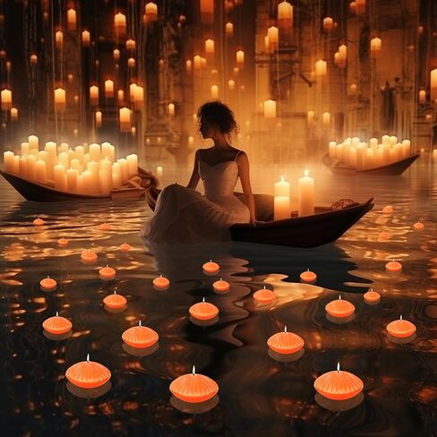 شموع عائمة باللون الأزرق الداكن لمدة 10 ساعات كبيرة مقاس 7.62 سم، شموع مضلعة رومانسية غير معطرة للمزهريات الأسطوانية، قطع مركزية في حفلات الزفاف، والحفلات، وحمام السباحة، والعطلات، مجموعة من 12 قطعة in Kuwait