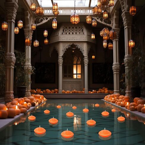 شموع عائمة باللون الأزرق الداكن لمدة 10 ساعات كبيرة مقاس 7.62 سم، شموع مضلعة رومانسية غير معطرة للمزهريات الأسطوانية، قطع مركزية في حفلات الزفاف، والحفلات، وحمام السباحة، والعطلات، مجموعة من 12 قطعة in Kuwait