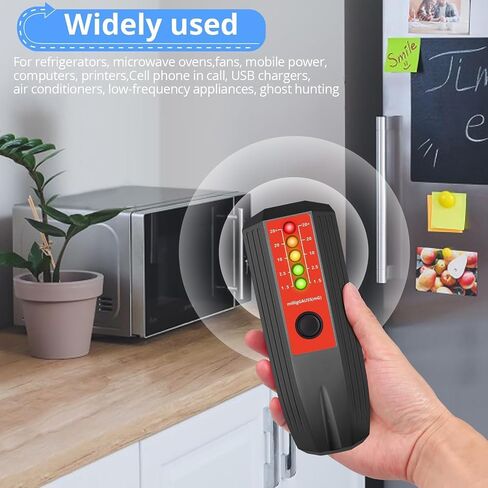LED EMF Meter Electromagnetic Field Detector, CAMWAY Ghost Hunting Paranormal Equipment 0 to 20 mG EMF Tester for Computer,Printer,Microwave Oven,Phones USB,etc in Saudi Arabia