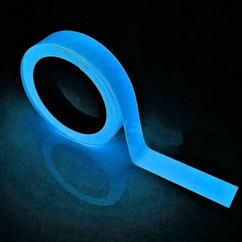 3 Pcs Blue Glow in The Dark Tape 9.8 FT Fluorescent Spike Sticker for Stairs Walls Steps Safetys Exits Sign Warning Tape 1PC Self-Adhesive Luminous Tapes Safety Warning Tapes in Saudi Arabia