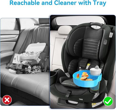Cup Holder Travel Tray for Car Seats,Orange in Kuwait