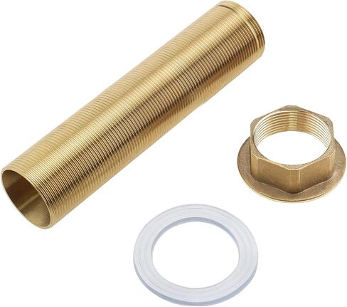 The Lord of the Tools 100mm Single Hole Extra Length Shank Threaded Pipe Faucet Fittings Nipple Lock Nut Kit Extension Threaded Pipe Hardware Part in Saudi Arabia