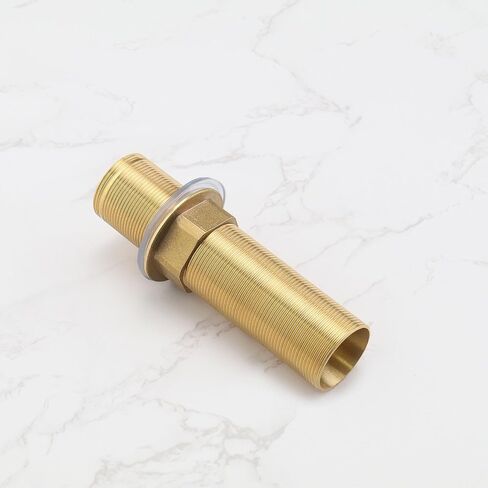 The Lord of the Tools 100mm Single Hole Extra Length Shank Threaded Pipe Faucet Fittings Nipple Lock Nut Kit Extension Threaded Pipe Hardware Part in Saudi Arabia