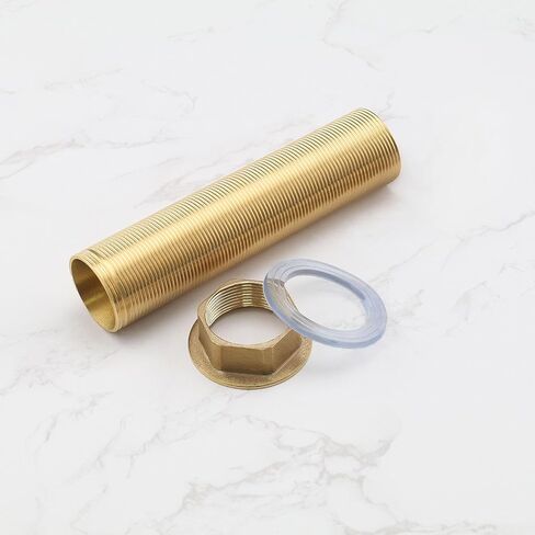 The Lord of the Tools 100mm Single Hole Extra Length Shank Threaded Pipe Faucet Fittings Nipple Lock Nut Kit Extension Threaded Pipe Hardware Part in Saudi Arabia