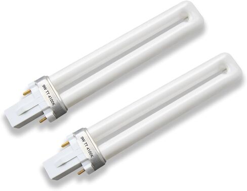 PL9/SP41K 2 Pin 9W أنبوب واحد فلورسنت، لمبة بديلة لسيلفانيا 21273، Sunlite 60060، Feit Electric، Philips 148700، TCP 32009، قاعدة G23، 4100K أبيض بارد (4 عبوات) in Kuwait