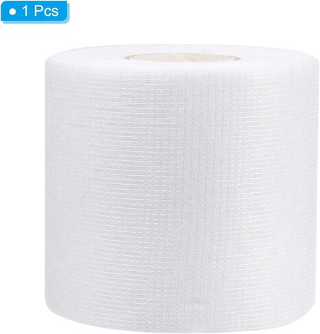 PATIKIL 12inch x 66ft Fiberglass Cloth Tape, 1pcs Polyester Fiberglass Mesh Tape Drywall Tape Polyester Fiber Tape Waterproof White 2.3oz(65g) 0.2MM for Roof Shower Walls Tiles Boat in Kuwait